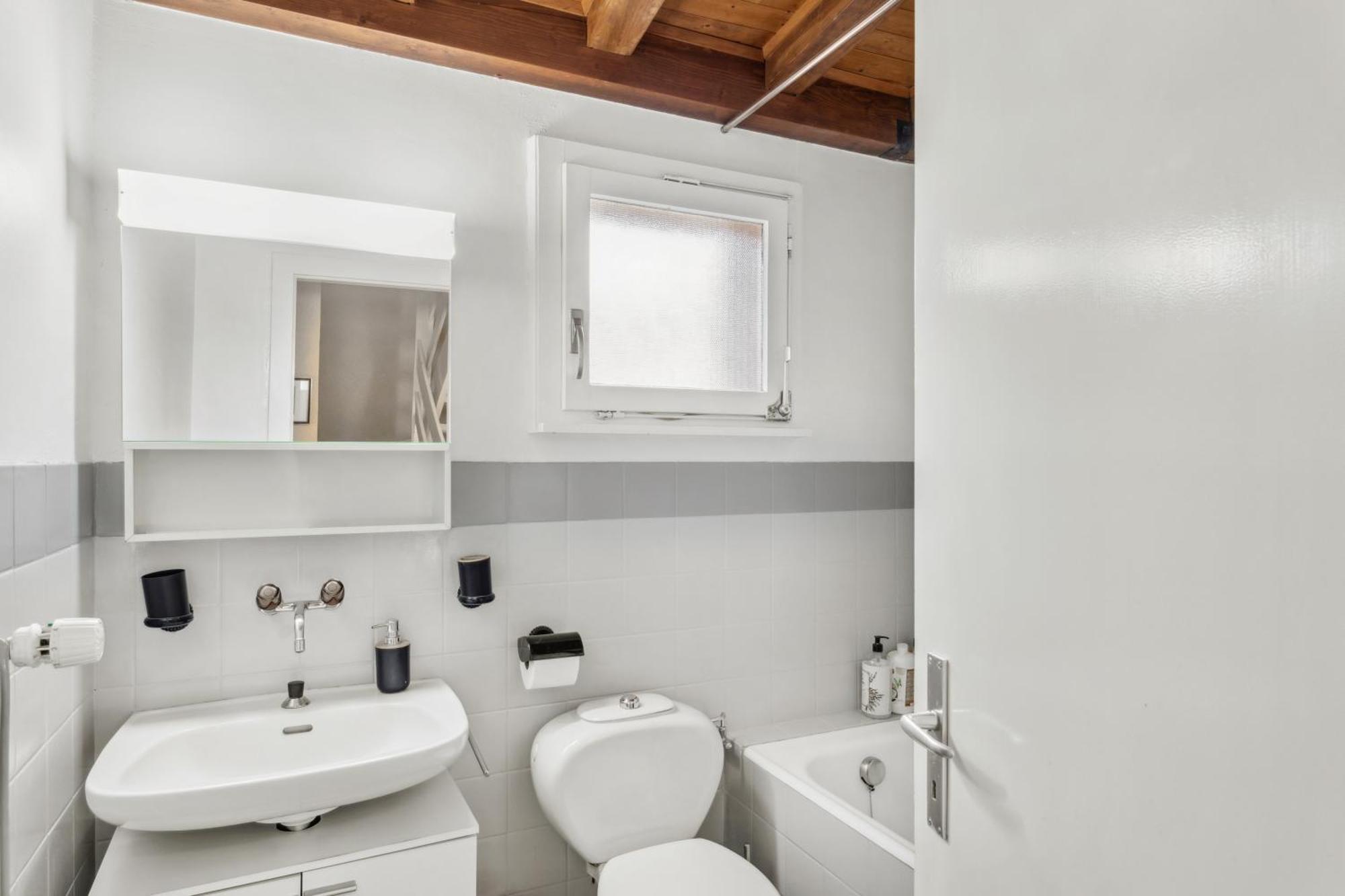 Triplex In Villars Centre With Parking Bagian luar foto