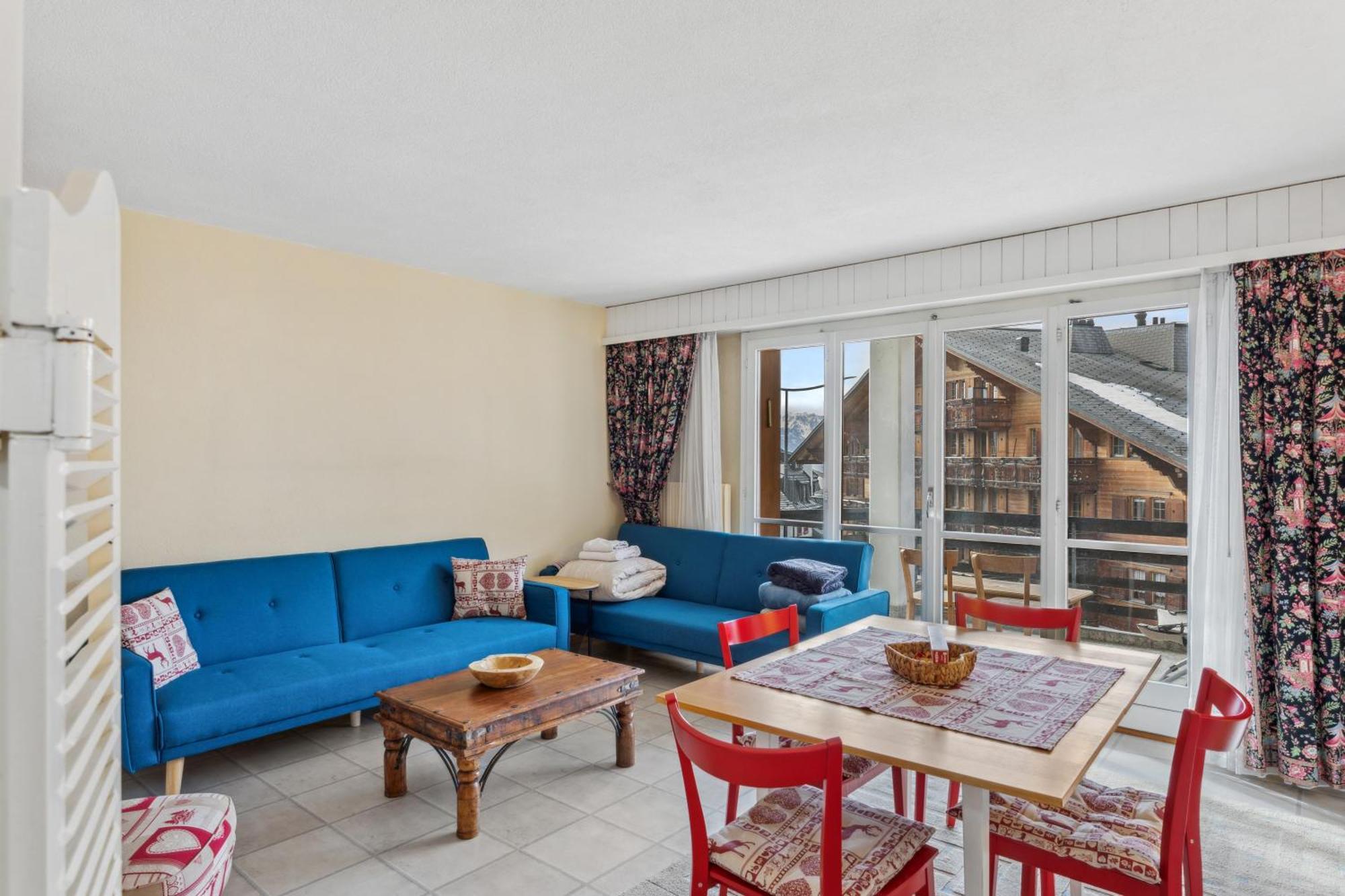 Triplex In Villars Centre With Parking Bagian luar foto